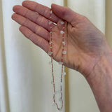 Ivarene- Alcyona Drops and Beads White Moonstone Necklace