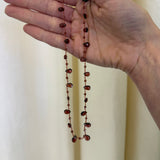 Ivarene- Elston Drops and Beads Garnet Necklace