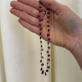 Ivarene- Selma Facette Necklace Plum Garnet