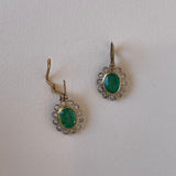 For Future Reference - Emerald and Diamond Earrings