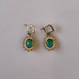 For Future Reference - Emerald and Diamond Earrings