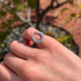 Lucy Delius - Modern Finish Diamond Horseshoe Ring