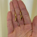 Howl - Rory Hoops with Pear Pink Tourmaline Drop