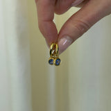 Howl - Rory Hoops with Round Tanzanite Drop