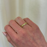 Octavia Elizabeth - Emerald Nesting Gem Eternity Ring