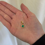Octavia Elizabeth - Hidden Gem Pendant - Round Emerald - 1.10 Carats