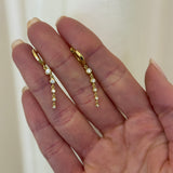 Octavia Elizabeth - Charmed Micro Gabby Hoops Tiered Diamond Nesting Gem Drops Five