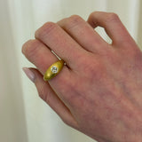 Darius - Old Mine Cut Diamond Gem Signet Ring