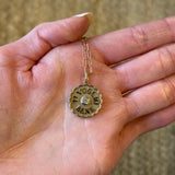 Marlo Laz - MINI RAISED GOLD Ti Voglio Bene Diamond Charm