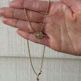 Marlo Laz - EN ROUTE PETITE NECKLACE WHITE DIAMOND
