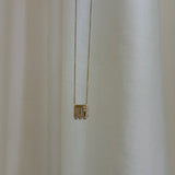 Boochier - Yellow Gold Diamond Mini Letter Necklace M