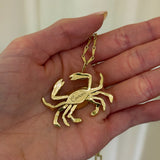 Brent Neale - Large Zodiac Pendant on 18” Chain - Cancer