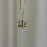 Brent Neale - Medium Zodiac Pendant with 18” Chain - Libra
