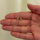 Sorellina- Bolt Studs with Diamonds