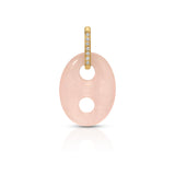 Jenna Blake - Mariner Link Charm - Rose Quartz