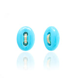 Jenna Blake - Mariner and Diamond Studs - Turquoise