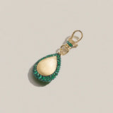 Lucy Delius - Emerald Pear Pocket Watch Pendant