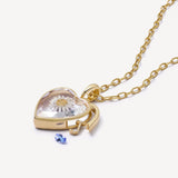 Loquet - Diamond Letter Charm - R