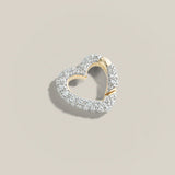 Lucy Delius - Heart Pave Annex Link - White Diamond