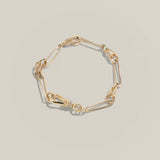 Lucy Delius - Twisted Link Bracelet - Diamond Clip