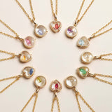 Loquet - June Birthstone Charm - Pearl