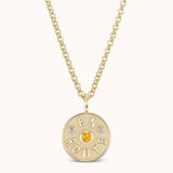 Marlo Laz - Mini En Route Necklace Citrine