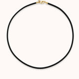 Marlo Laz - Rubber Cord Necklace - 14.5in