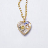 Loquet - March Birthstone Charm - Aquamarine