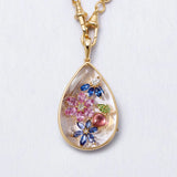Loquet - Nova Teardrop Gold Locket 18k & Belcher Necklace Chain 18"