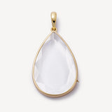 Loquet - Nova Teardrop Gold Locket 18k & Belcher Necklace Chain 18"