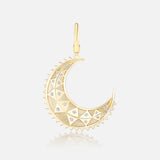 Harwell Godfrey- Mini Textured Moon Pendant