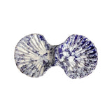 Carolina Irving & Daughters - Anais Double Concha Shell Cobalt with White