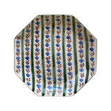 Carolina Irving & Daughters Chita Green Stripe Dinner Plate