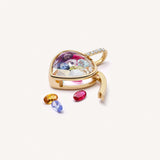 Loquet - December Birthstone Charm - Tanzanite