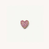 Loquet - Pink Sapphire Heart Charm