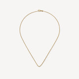 Loquet -Mini Round Gold Locket 18k & Fine Rolo Chain 16-18"