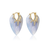 SORELLINA - Classic Guitar Pick Earrings - Blue Lace Agate