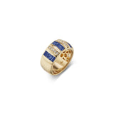 SORELLINA - Tarot Baguette Ring - Blue Sapphire