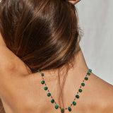 Ivarene- Drops and Beads Savannah Malachite Necklace
