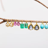 Jenna Blake - Victorian Oval Turquoise Drop Earrings