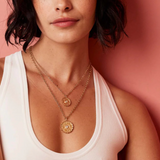 Marlo Laz - LARGE RAISED GOLD TI VOGLIO BENE PEARL Charm