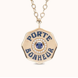Marlo Laz - LARGE PORTE BONHEUR BLUE SAPPHIRE Charm