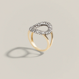 Lucy Delius - Antique Finish Diamond Oval Ring