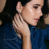Lucy Delius - Modern Finish Twisted Rope Diamond Hoops