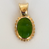 HOWL - Venetian Glass Scarab Flower Pendant