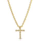 Octavia Elizabeth - Nesting Gem Cross Necklace - Small