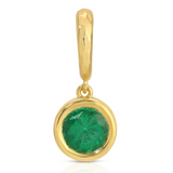 Octavia Elizabeth - Hidden Gem Pendant - Round Emerald - 1.10 Carats