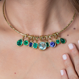 Octavia Elizabeth - Hidden Gem Pendant - Round Emerald - 1.10 Carats