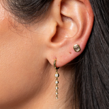 Octavia Elizabeth - Charmed Micro Gabby Hoops Tiered Diamond Nesting Gem Drops Five