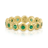 Octavia Elizabeth - Emerald Nesting Gem Eternity Ring
